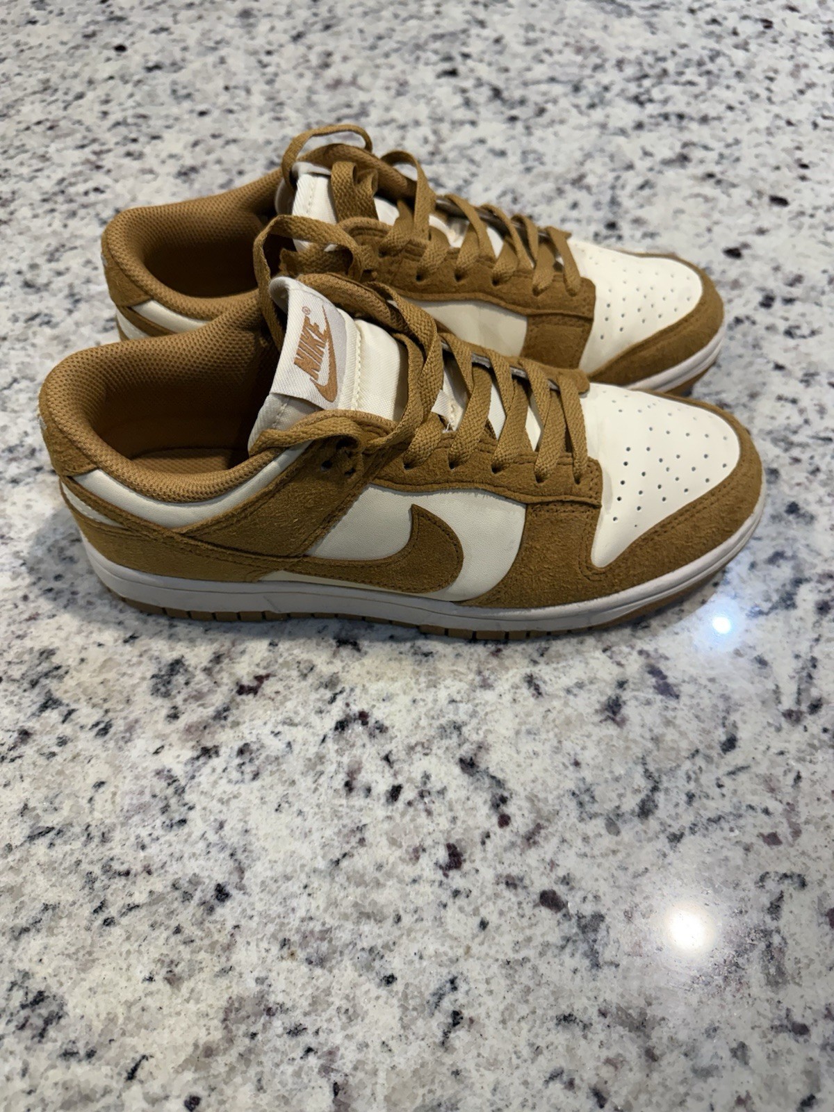 Nike Dunk Next Nature Low Flax Brown/White Low Top Lace-Up Sneakers HJ7673-100