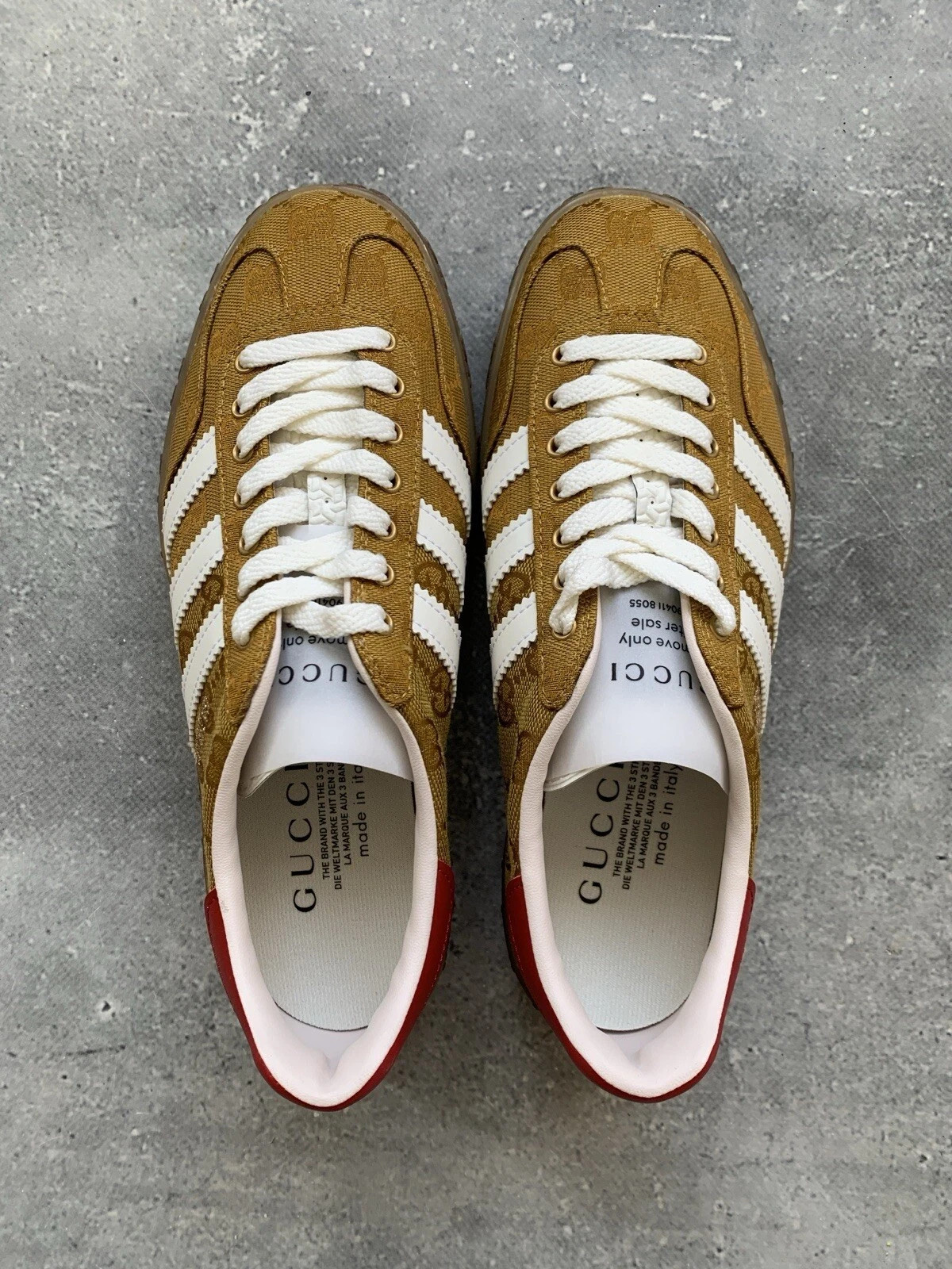 ADIDAS x GUCCI GAZELLE MONOGRAM WOMEN’S SHOES SIZE US 5 UK 3.5 EU 36
