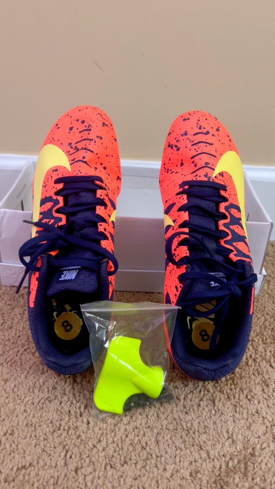 Nike Zoom Rival S Mango Sprint Running track shoe women’s 8 paint splatter🔥