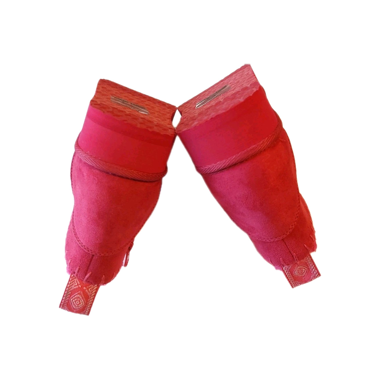 Muk Luks Augie Women’s Fuschia Bootie Cozy Platform Hot Pink Boots Size 8