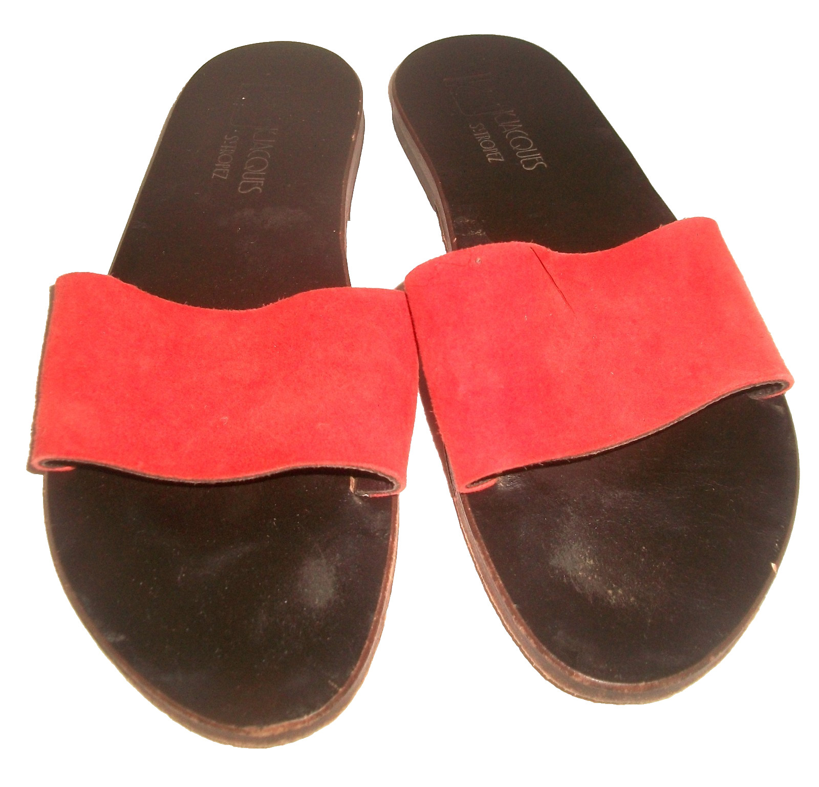 K. Jacques St. Tropez Handcrafted French Sandals 10M $250 Worn by Michelle Obama