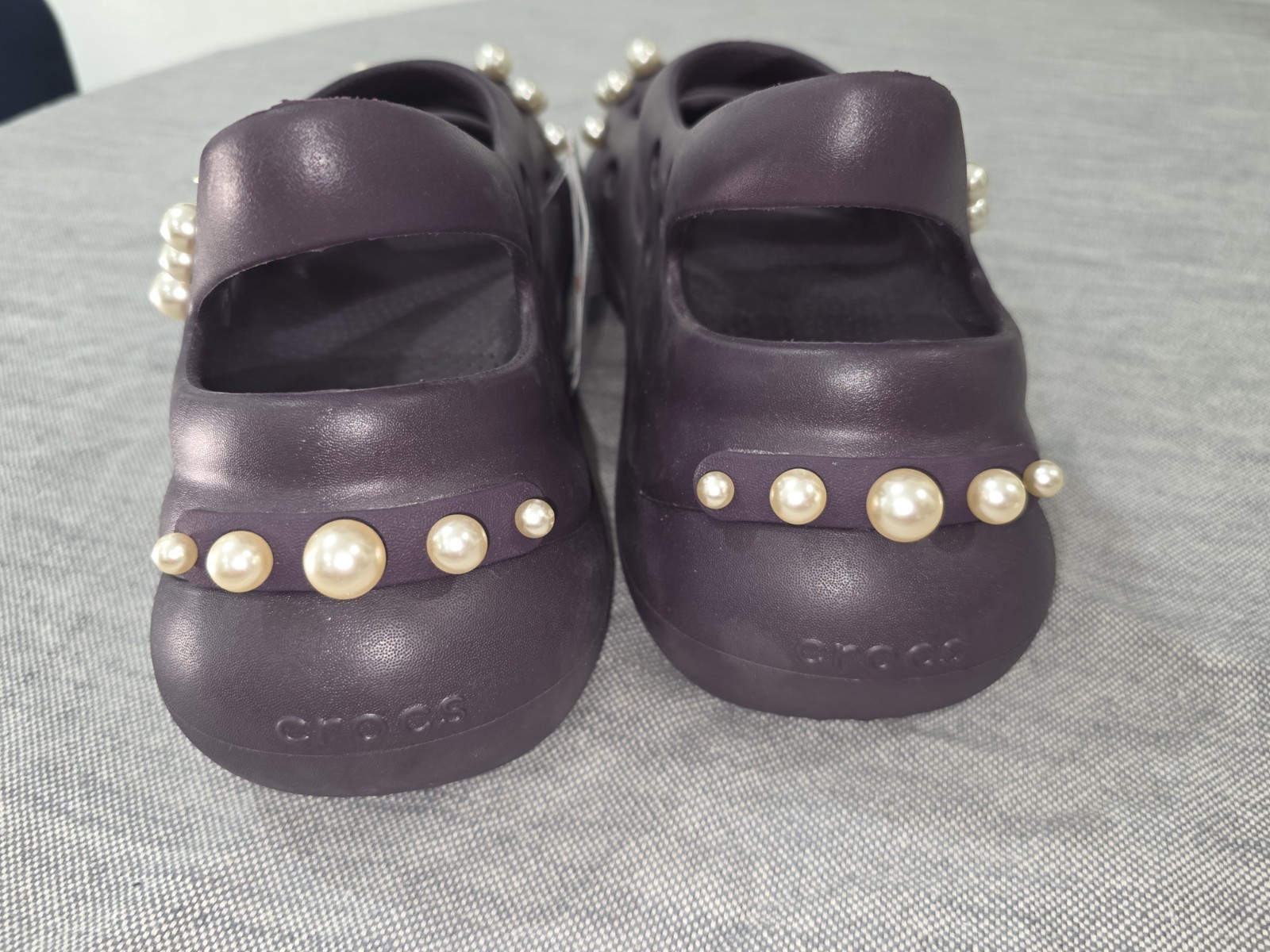 Crocs Phaedra Embelished Purple Platform Shoe Women Size 10