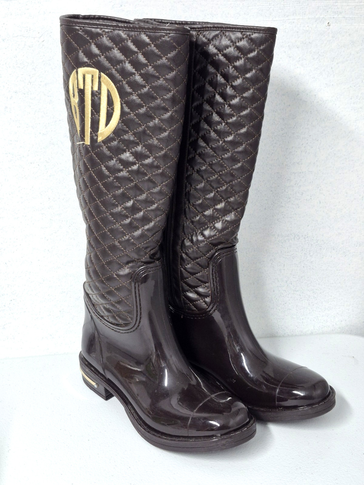 NOMAD Axel Women’s RAIN BOOTS Brown Waterproof Riding Style Size 37 US 6.5-7