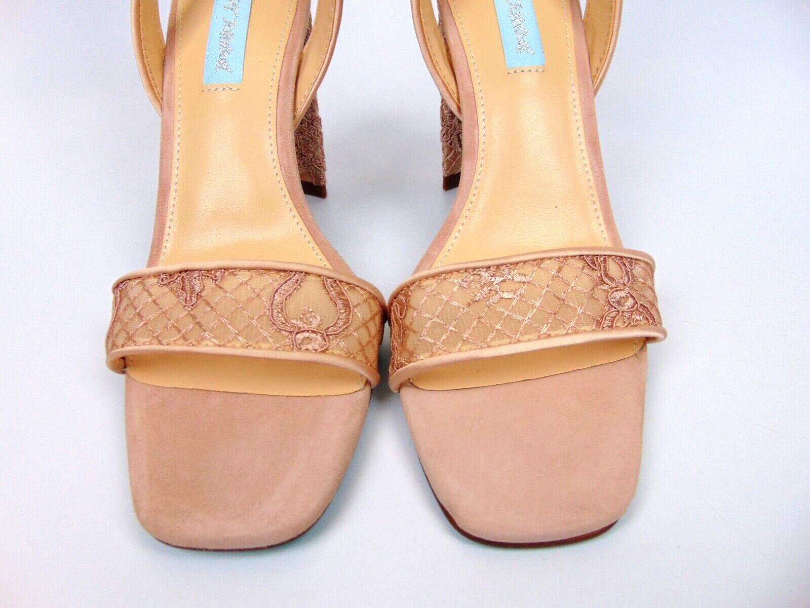NEW! Betsey Johnson KANI Women Evening Heels Dress Sandals Size 9.5 M, Pale Nude
