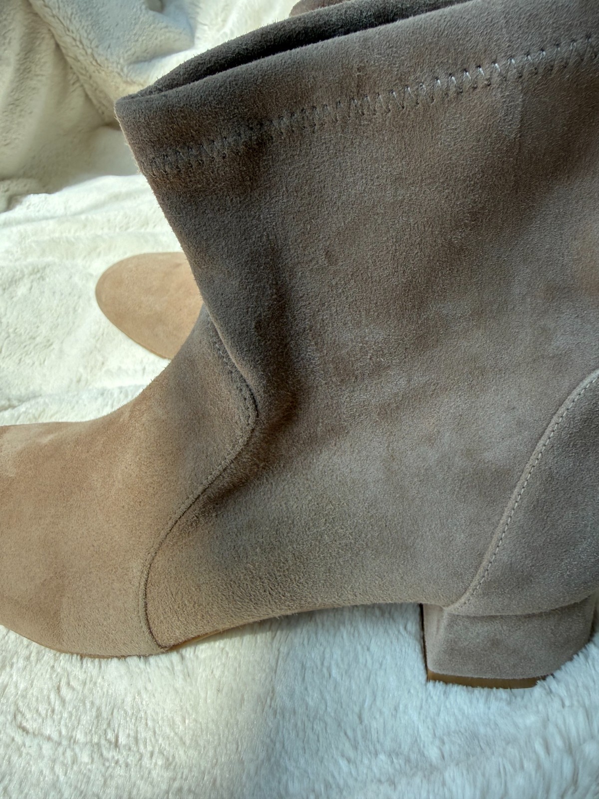 NWD$775 Stuart Weitzman Cashmere Grace Sock Bootie US8B/EU38.5
