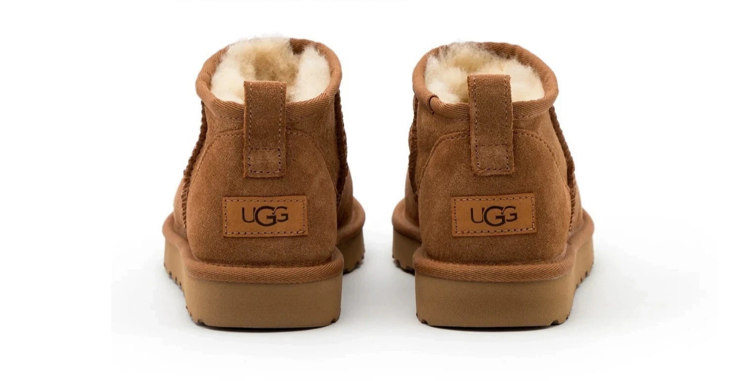 New Authentic UGG Classic Ultra Mini 1116109 Women’s Fashion Boots Chestnut Sz7