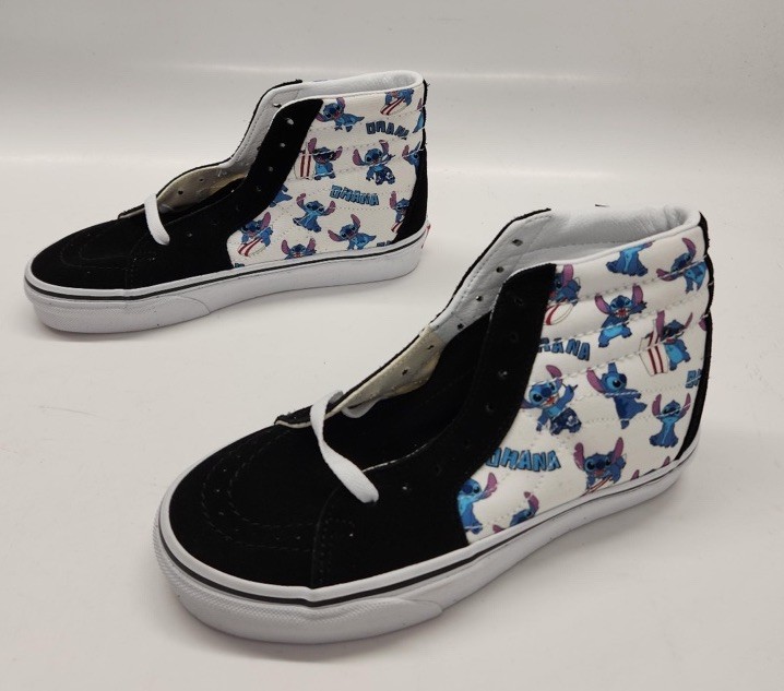 Vans Sk8-Hi Disney 100 Lilo & Stitch Ohana Suede Shoes Men 5 Women 6.5 New Bag