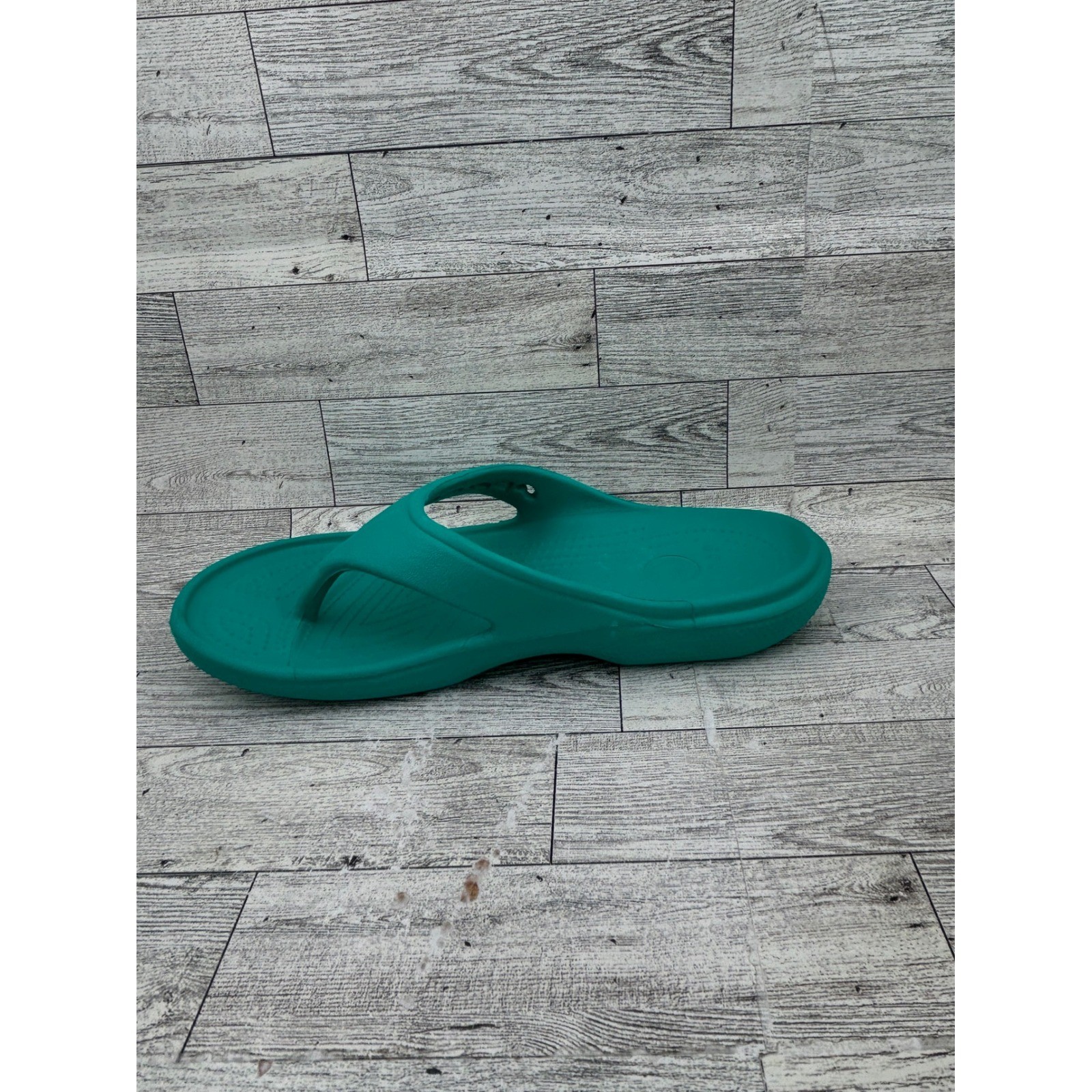 Crocs Athens Flip Flop Sandals Teal Green Mens 6 Womens 8 11999 Croslite Thong