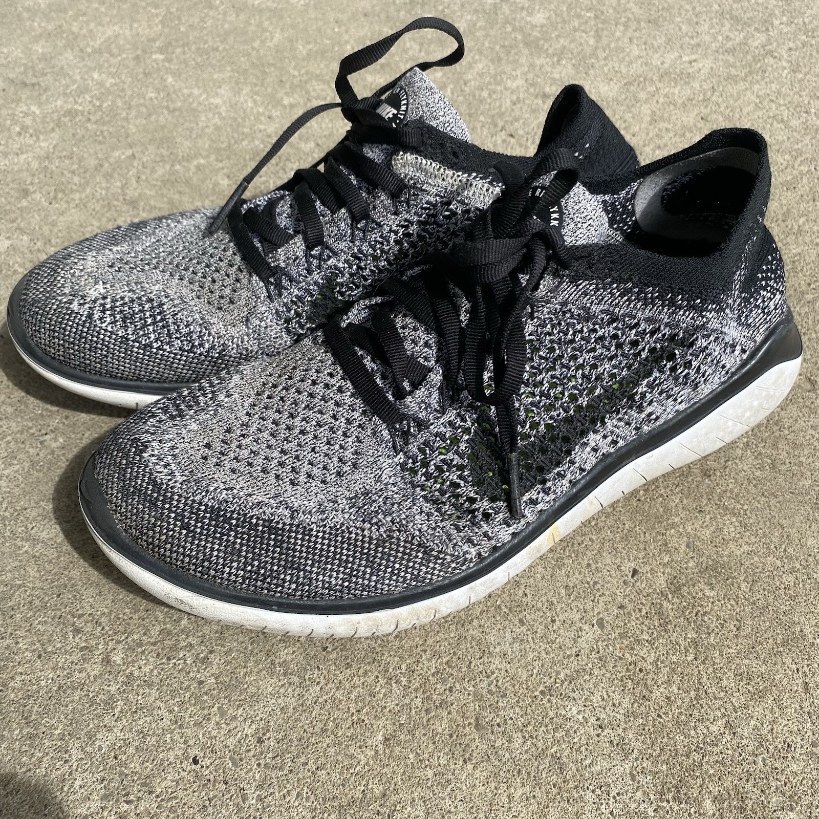 Nike Free Run Flyknit 2018 Running Shoe Sneaker Gray 942839-101 Women Size 7.5
