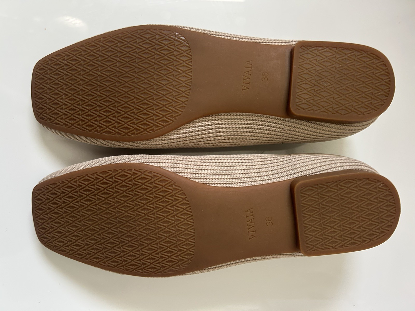 Vivaia Margot Mary Jane Square-Toe size EU36 ; USA 5.5-6 Almond