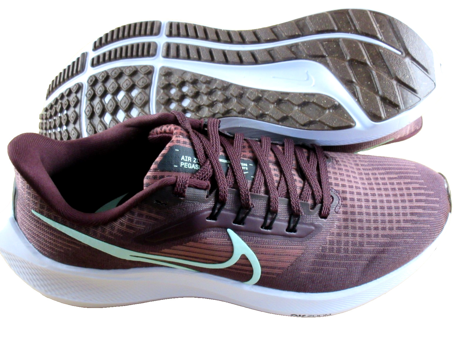 Women’s Nike Air Zoom Pegasus 39 Running Shoes Canyon Rust Purple Mint Size 9