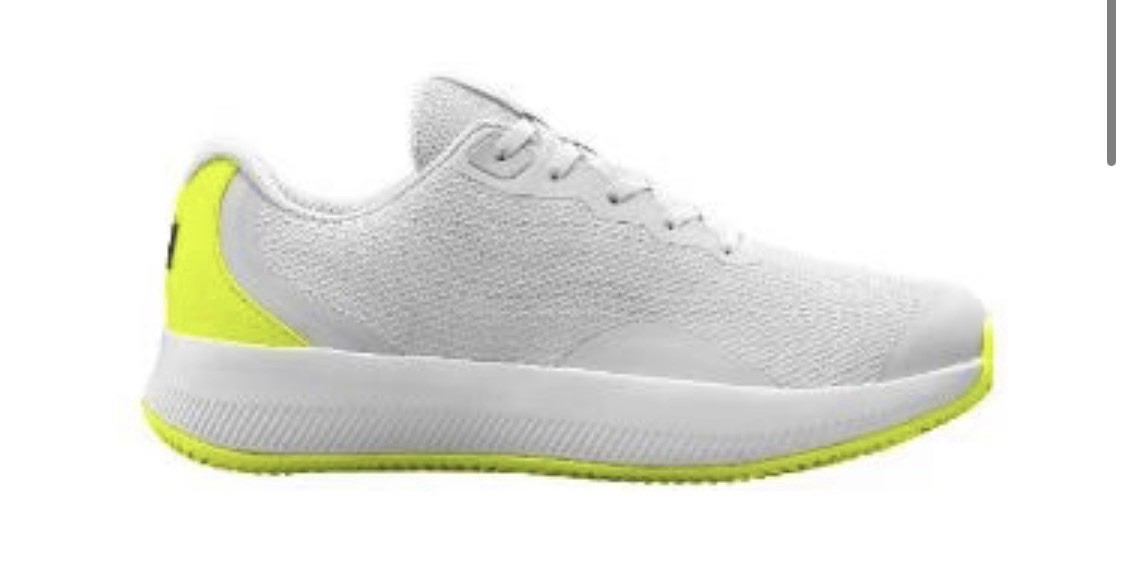 Wilson Womens Sz 10 Intrigue Lite WRS335830 Tennis Shoes White Yellow Navy