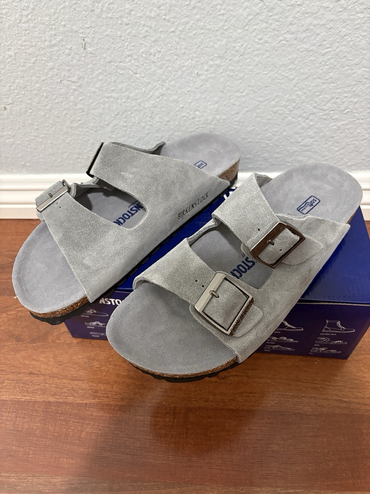 Grey Birkenstock Arizona Suede – Mens 9 / 42 EU