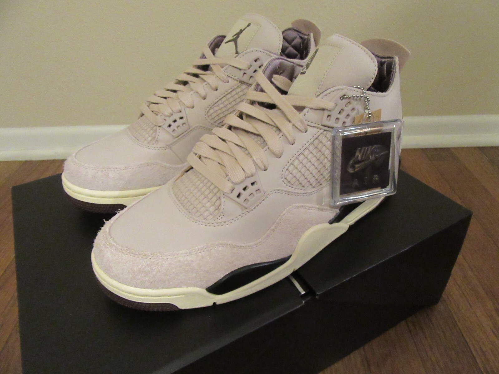 Nike Women’s Air Jordan 4 Retro OG SP A Ma Maniere Size 13 Fossil FZ4810 200 New