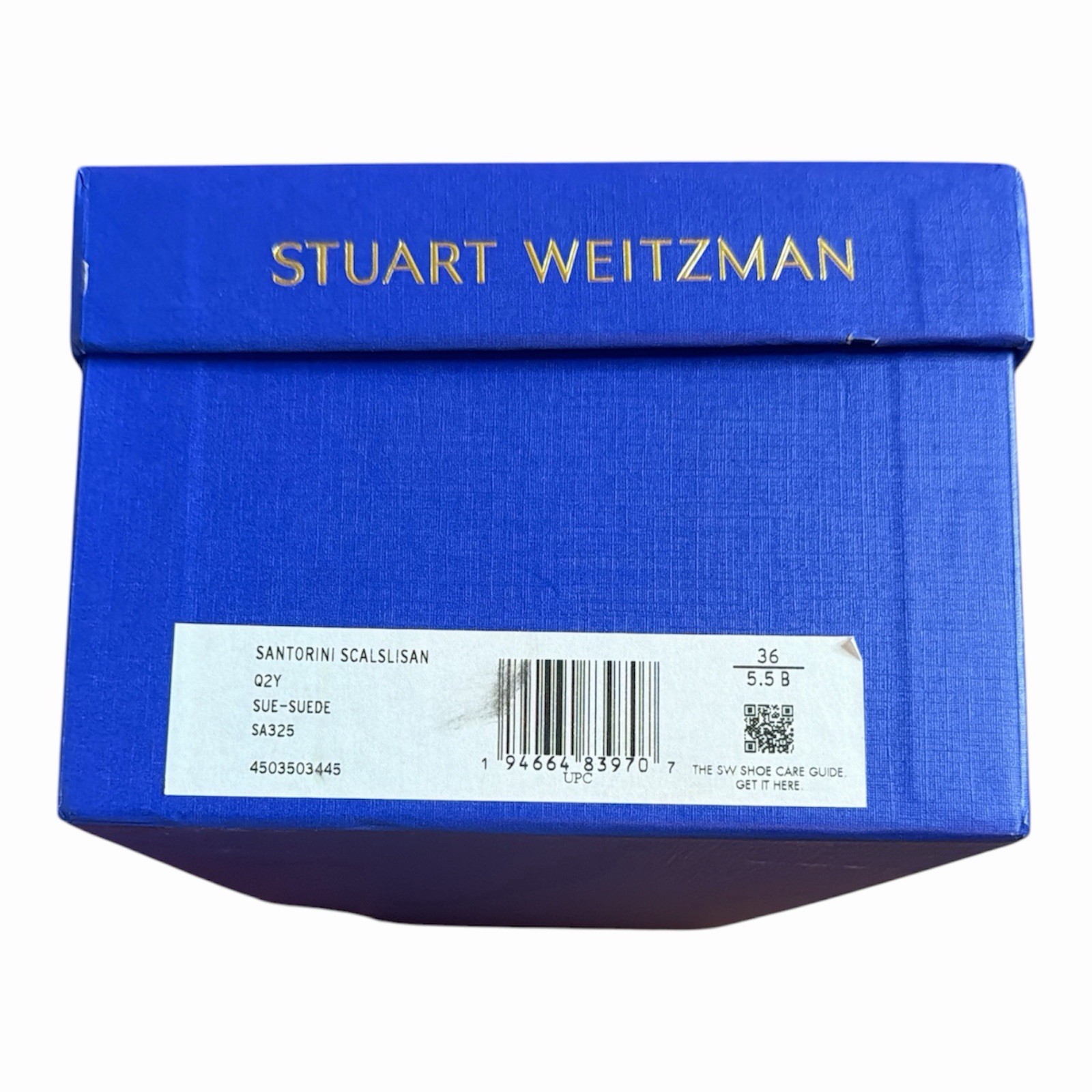 Stuart Weitzman Suede Slide Sandals Scalloped Strap Pink US 5.5 EU 36 NEW IN BOX