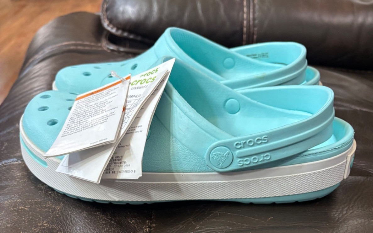 Crocs Crocband II Size-8 Women’s Clog Sandal – Ice Blue (11989)