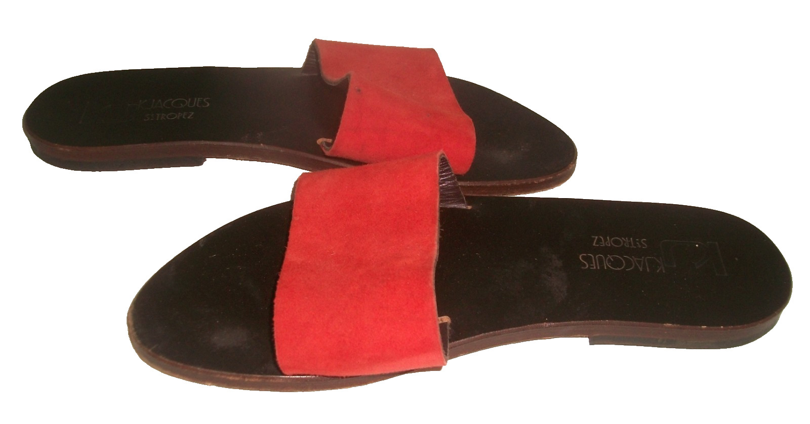 K. Jacques St. Tropez Handcrafted French Sandals 10M $250 Worn by Michelle Obama