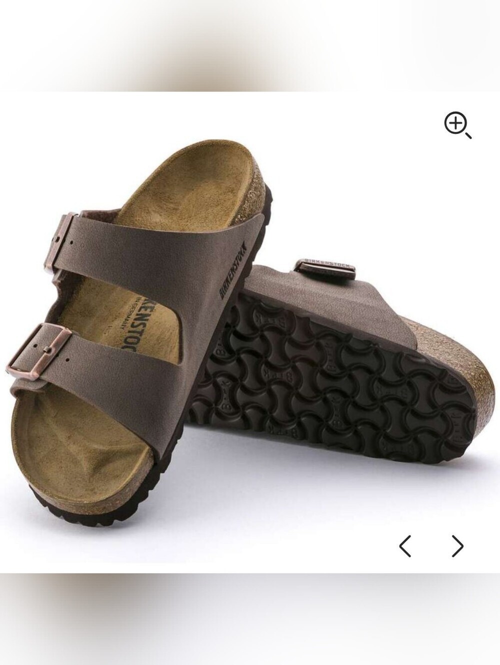 Birkenstock Mocha Brown Arizona Slides Size 36