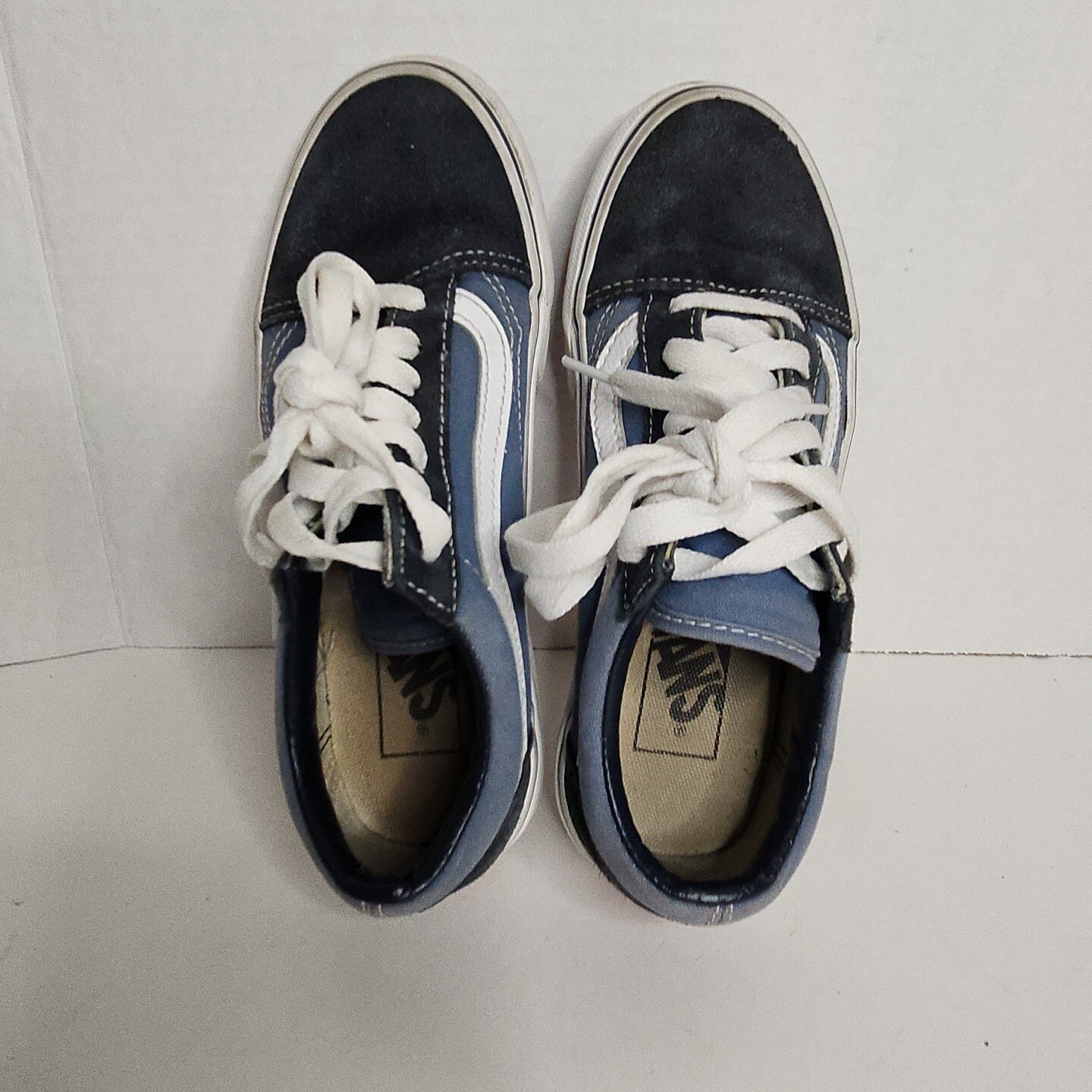 Vans Old Skool Acid Denim Skateboard Sneakers Shoes Blue Size Women 5 Men 3.5