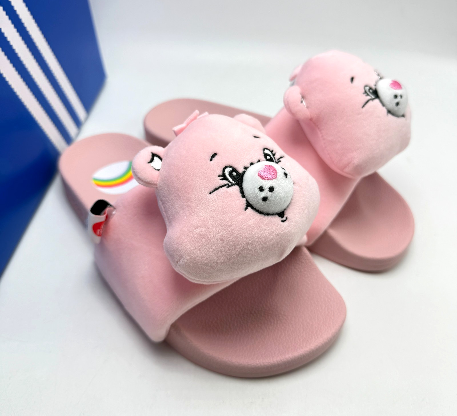 Adidas Care Bears x Adilette ‘Clear Pink’ W Women’s Slide KH9957 sz 7-9