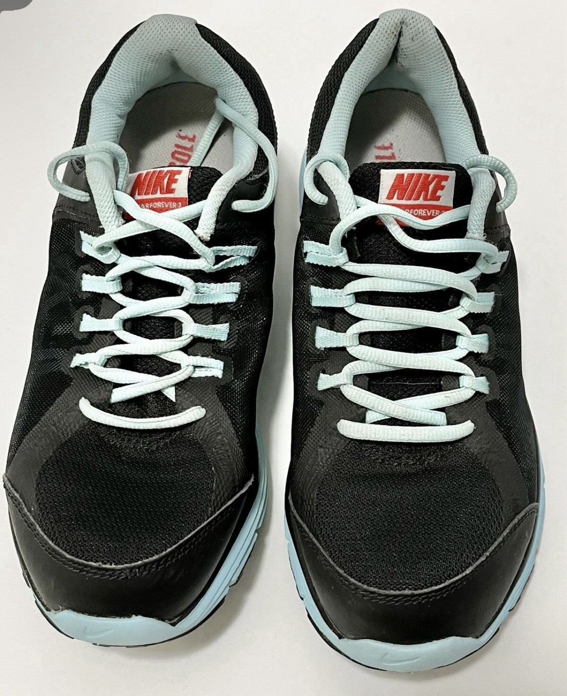 Nike Lunar Forever 3 631426-003 Black Teal Blue Running Shoes Women’s Size 9