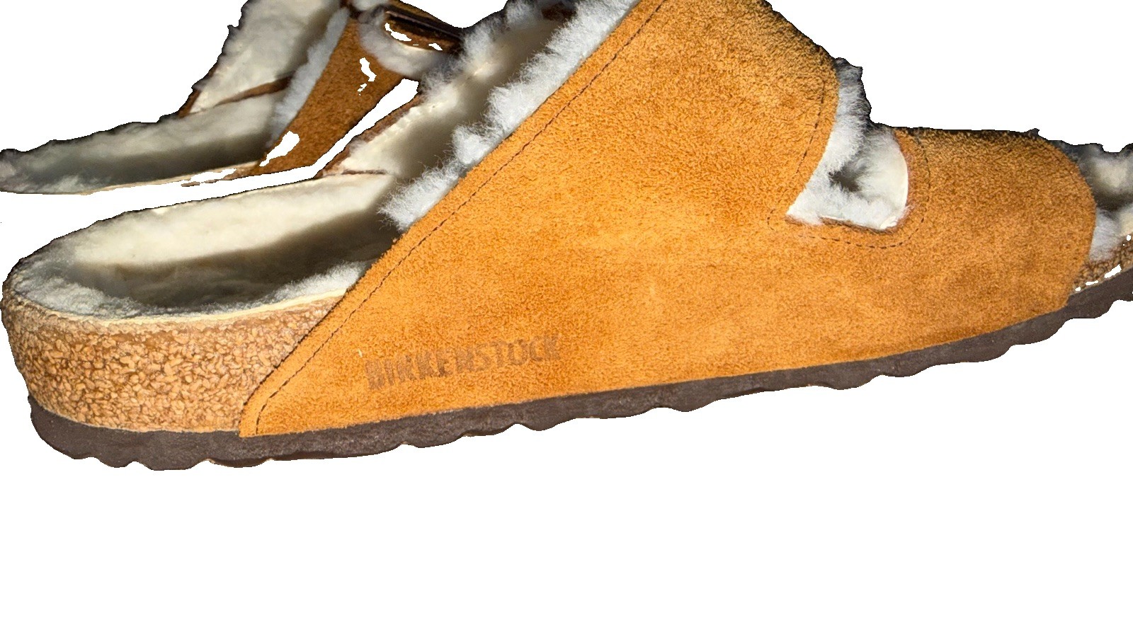 Birkenstock Arizona Shearling Suede Sandals Mink Brown Women’s EU 40 US 9 N