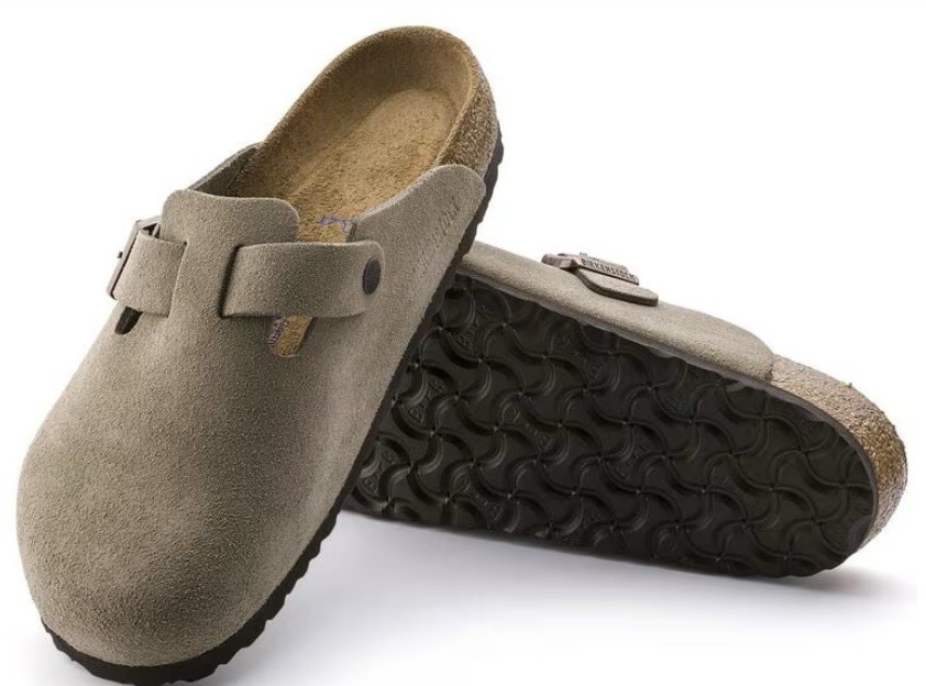 NEW In Box Birkenstock Boston Clog In Taupe Suede – EU40 Narrow/regular