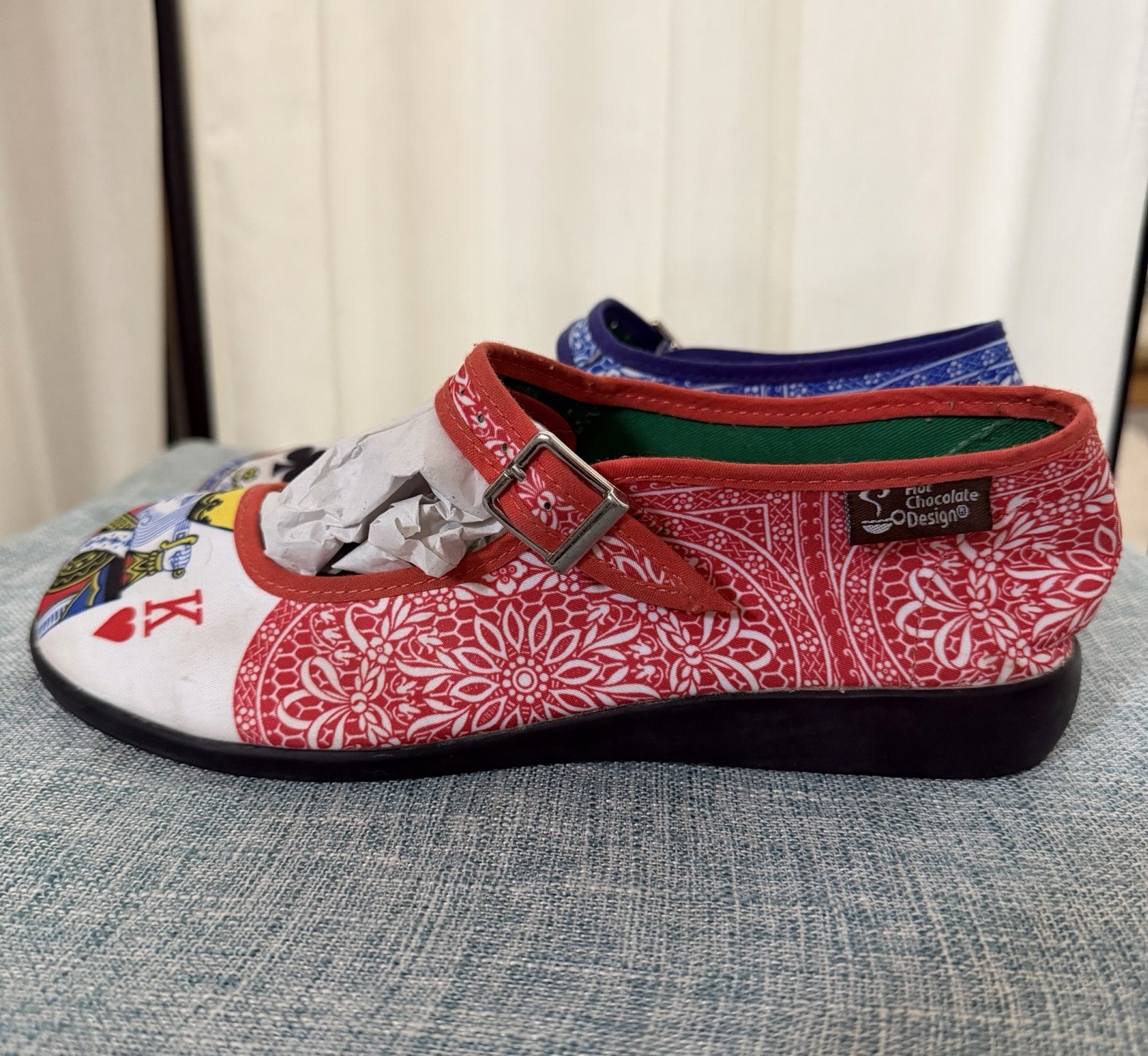Chocolaticas Mary Jane Shoes Hot Chocolate Design, Poker King/Queen, Size 6
