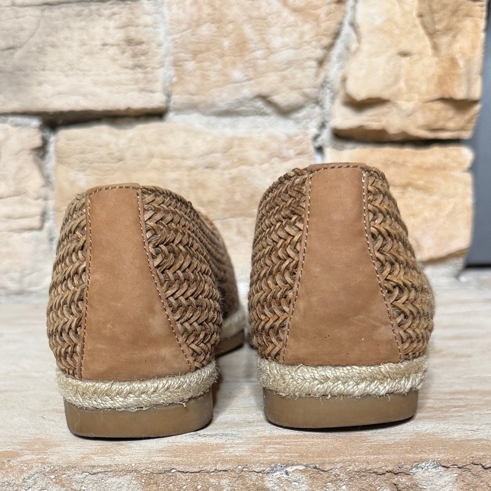 PAUL GREEN Women’s Lori Espadrille Flats In Cuoio Woven Travel Vacation Casual