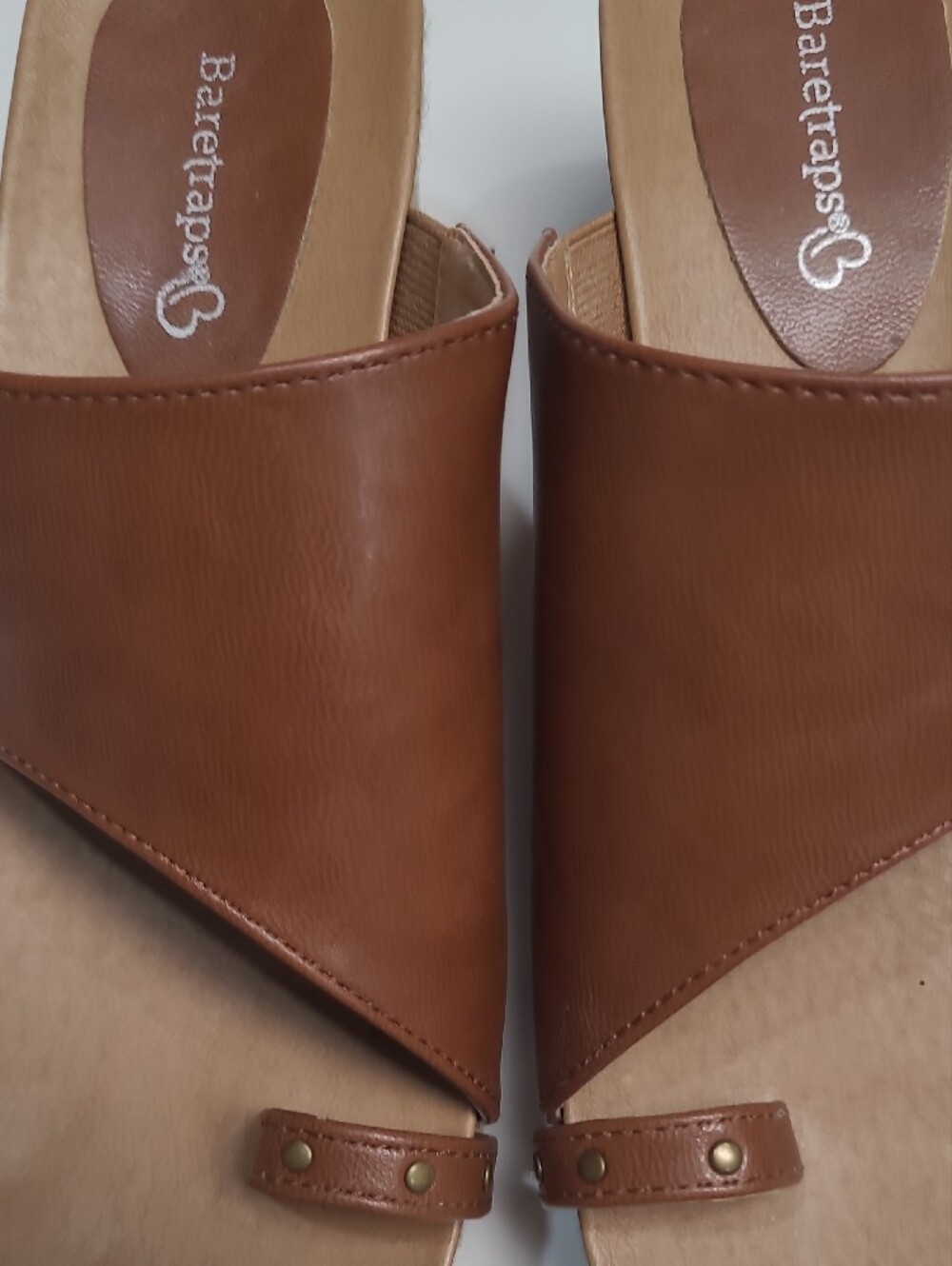 BareTraps Lynn Brown Toe Ring Wedge Platform Sandals – Size 6