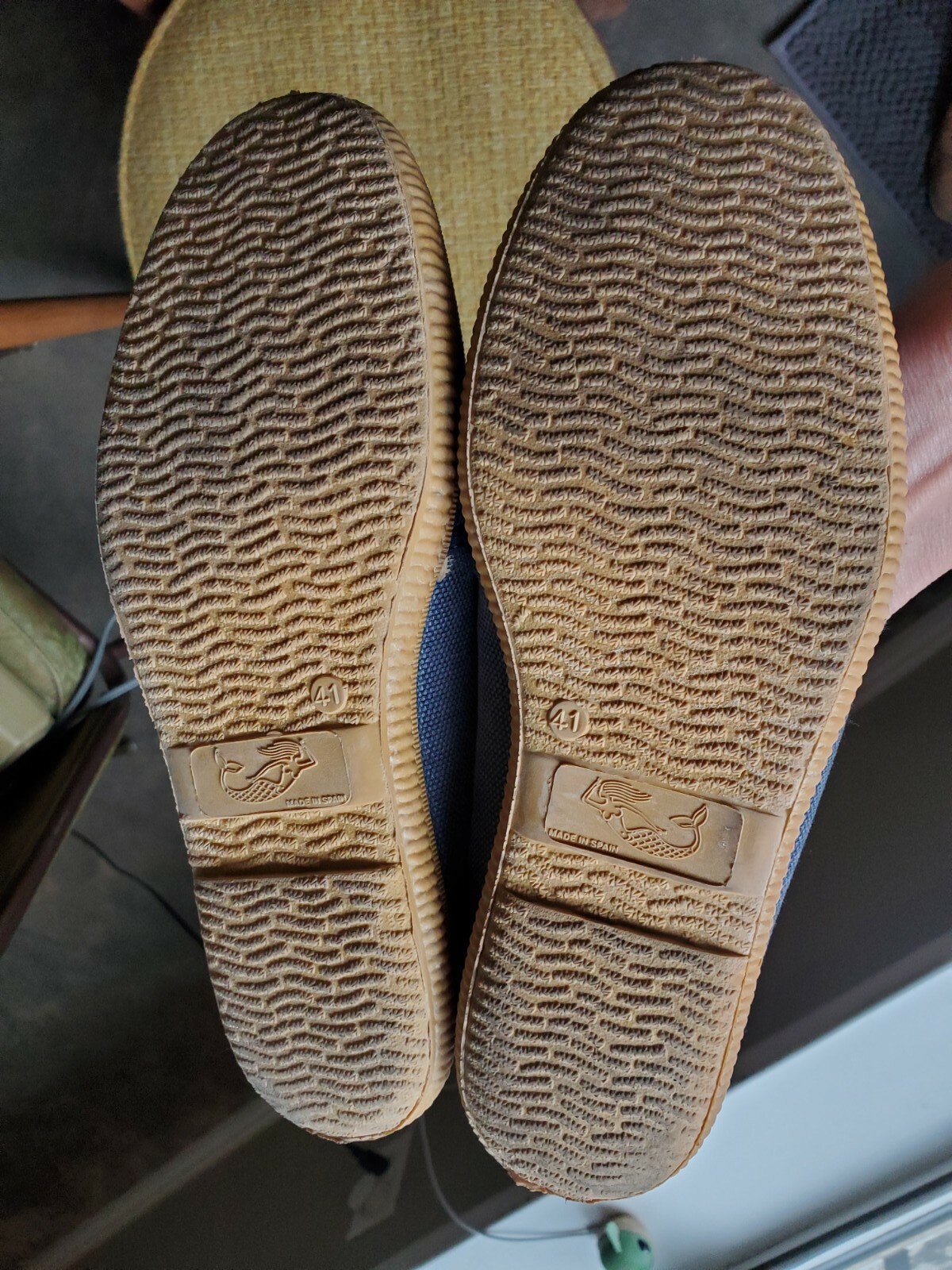 Alvarez & Moixonet Canvas Denim Blue Flats Sand Shoes EU 41 USA 9-10 Spain