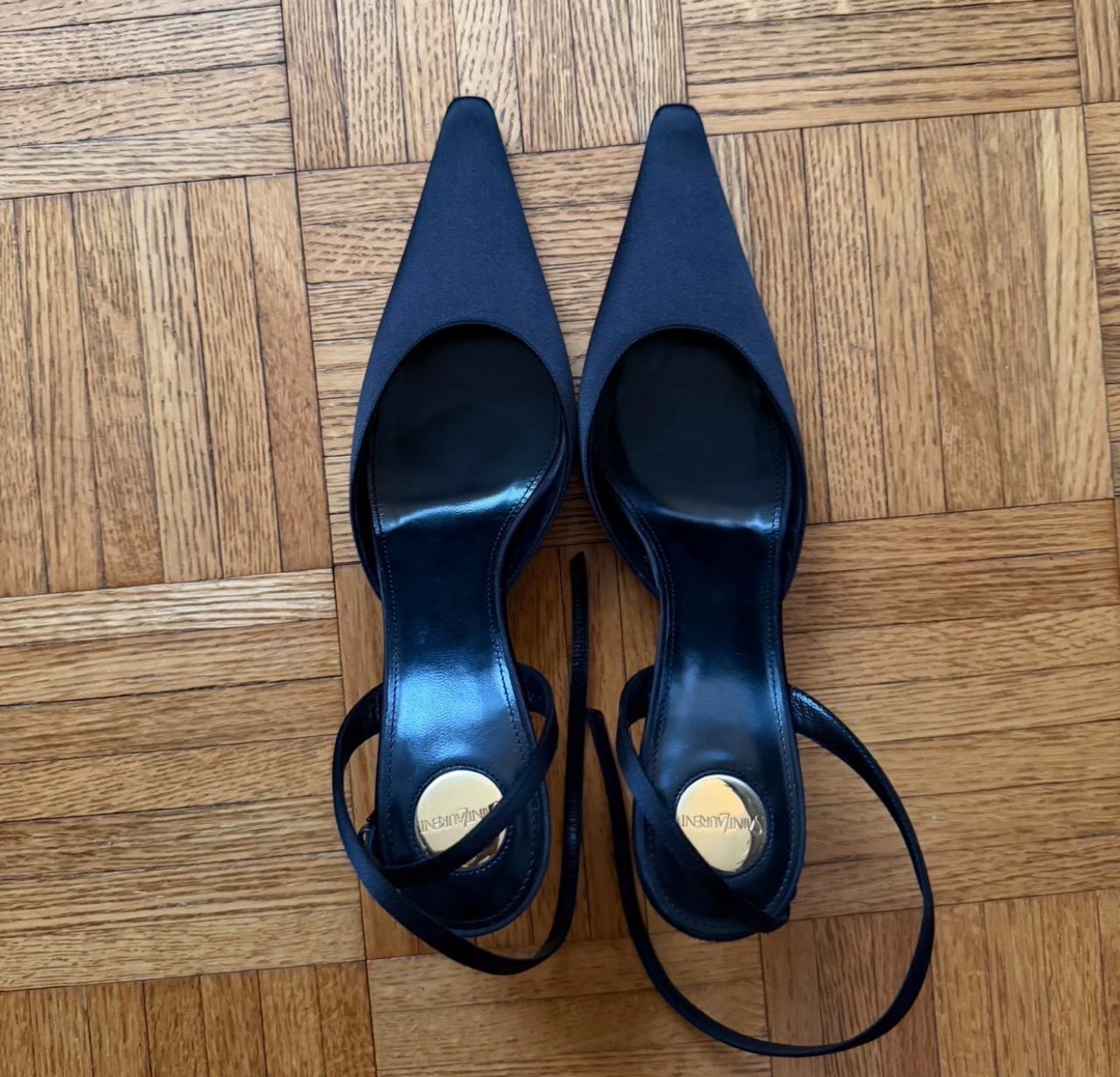 Yves Saint Laurent Aimee Slingback Satin Pumps Brand New size 39