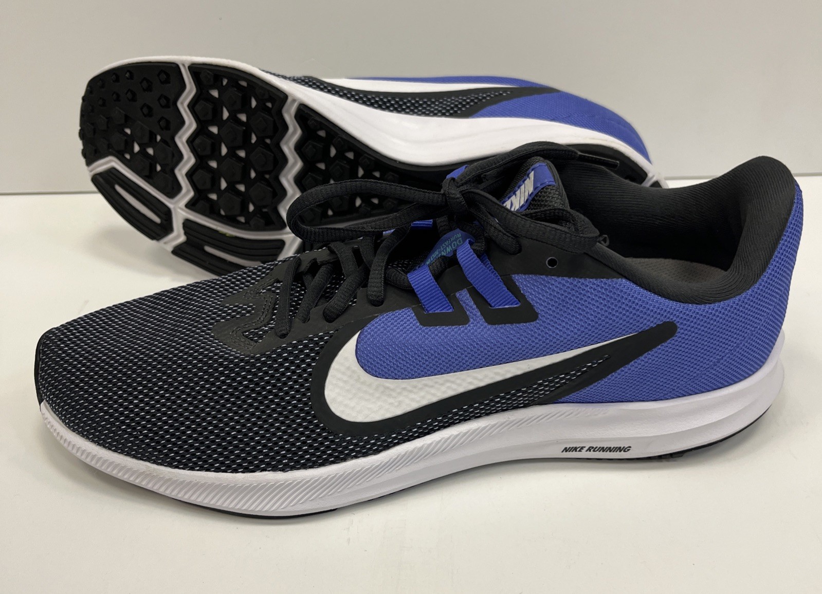 Nike Downshifter 9 AQ7486-006 Womens US Size 11 Blue Gray White Sneakers Shoes