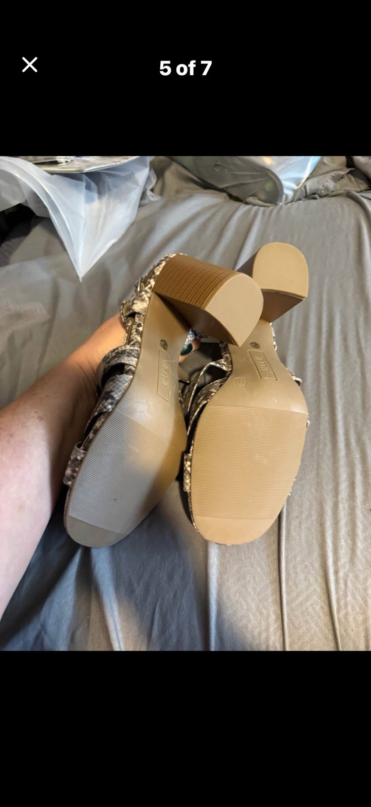 a.n.a Brand snake skin sandals size 11 NEW with Tags Fast, Free Shipping!!