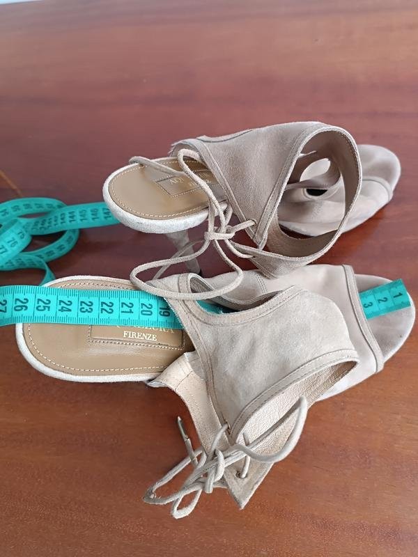women aquazzura sandals beige suede 39.5