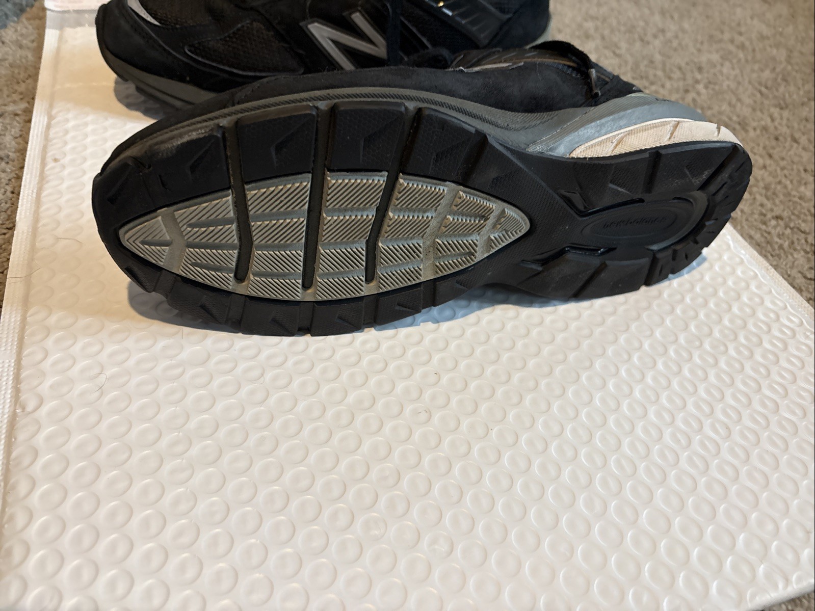 New Balance 990BK5 D Women’s Running Shoes Black/Silver Size 9.5