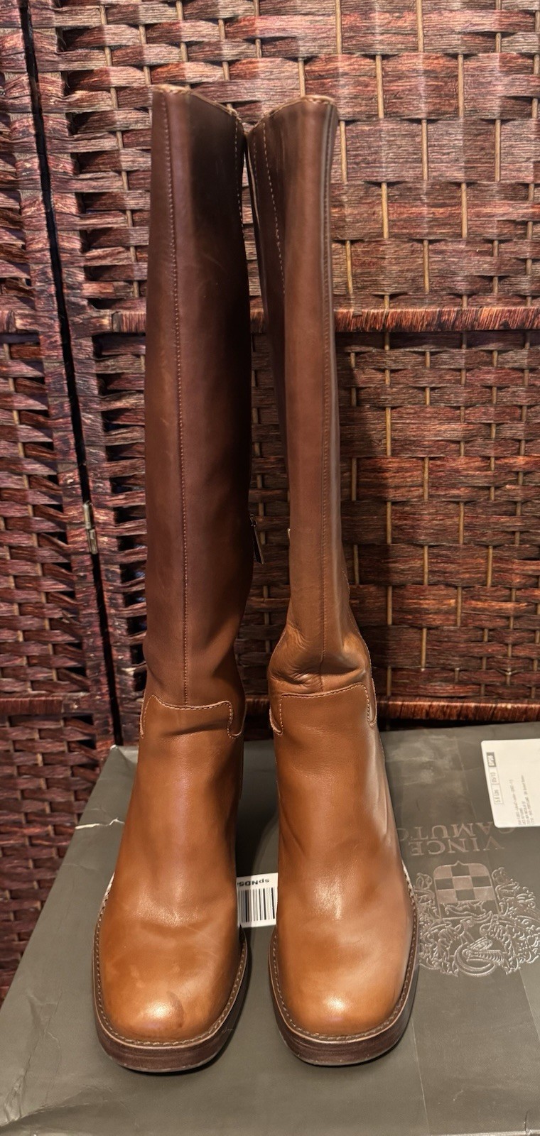 Vince Camuto Gibi Chocolate Platform Knee High Boots/Women’s Size 9