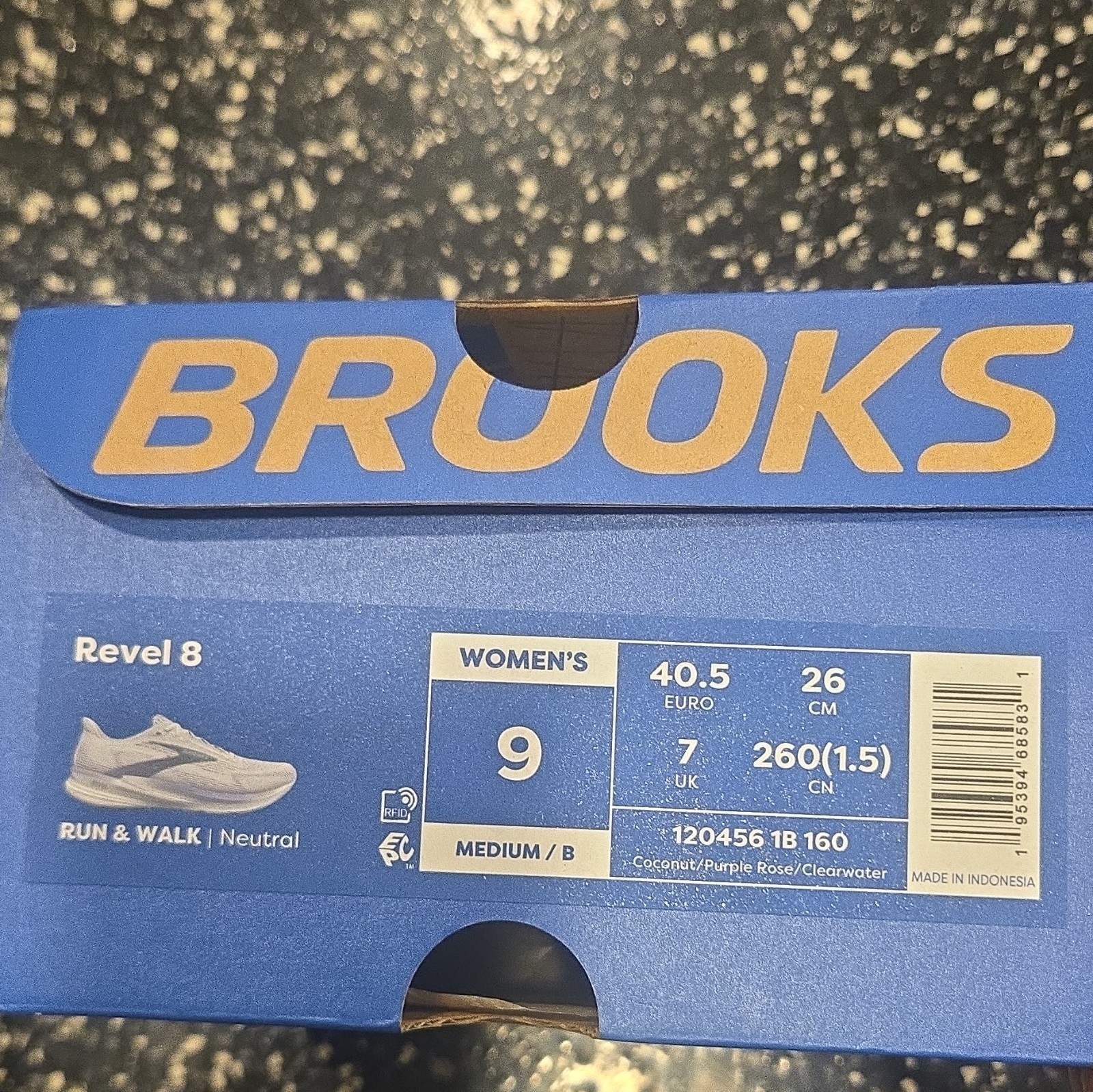 Brooks Revel 8 Women’s Low Top Lace-Up Running Sneakers White/Purple