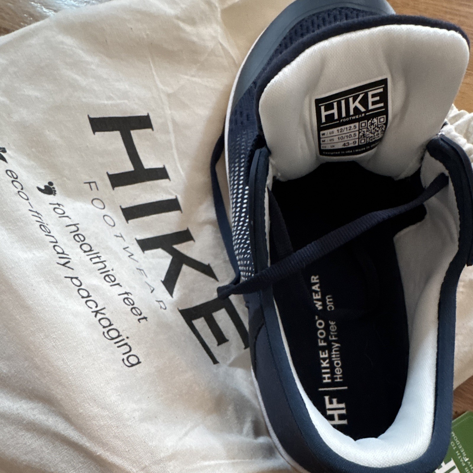 HIKE Footwear Blue White Breathable Mesh Lace Up Women’s Low TopSneakers unisex