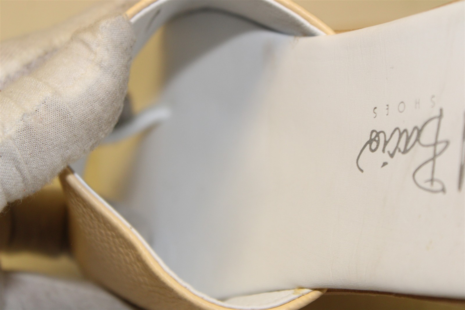 Al Bacio Buttercream Leather Toe Post Slides Italy Made Womens 9 39 Shoes D057