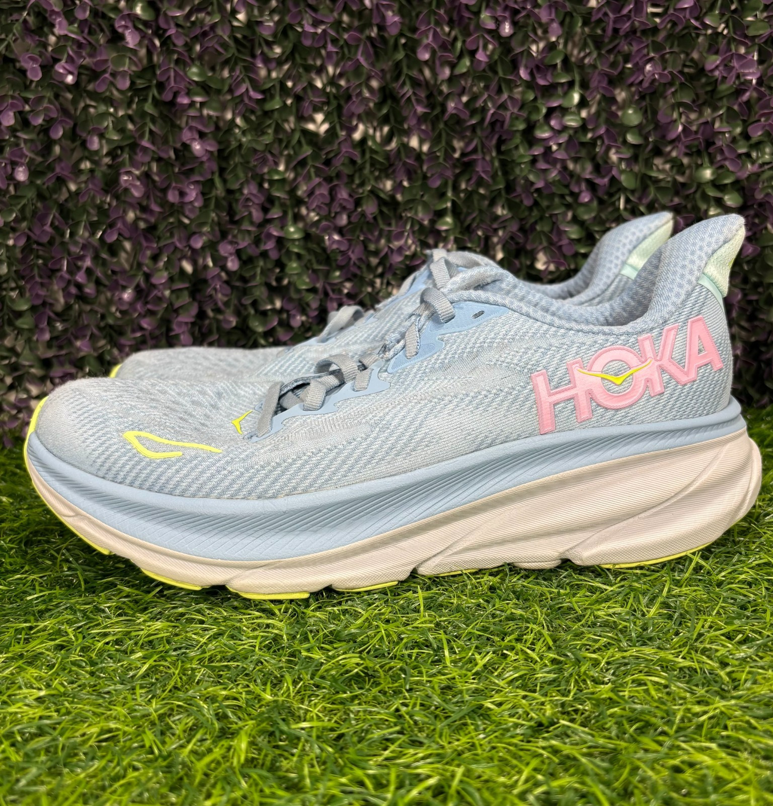 Hoka Clifton 9 Womens Size 8.5B Dusk Pink Twilight Running Shoes Sneaker Comfort