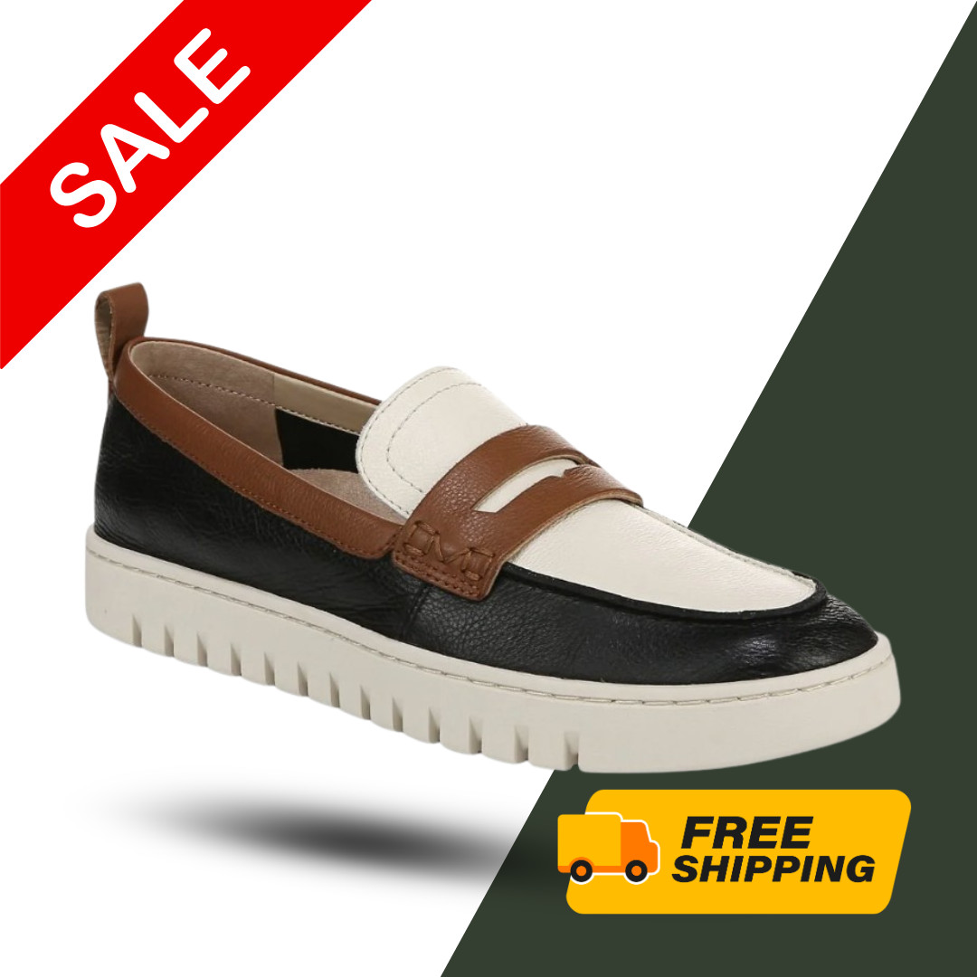 [FASH SALE] Vionic Uptown Women Loafer Black Multi Medium Width Orthotic Shoes M