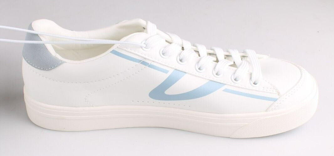 Tretorn “Serve” Women’s White Blue 7.5 8 8.5 9 Memory Foam Footbed Sneaker NEW