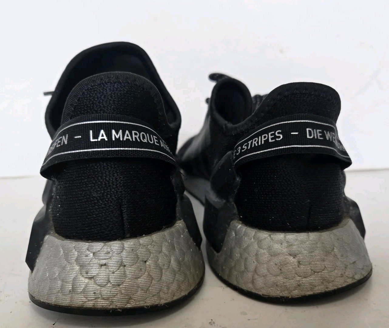 Adidas Shoes Womens Sz 8 NMD R1.V2 Black Silver Running Sneakers Athletic Gym
