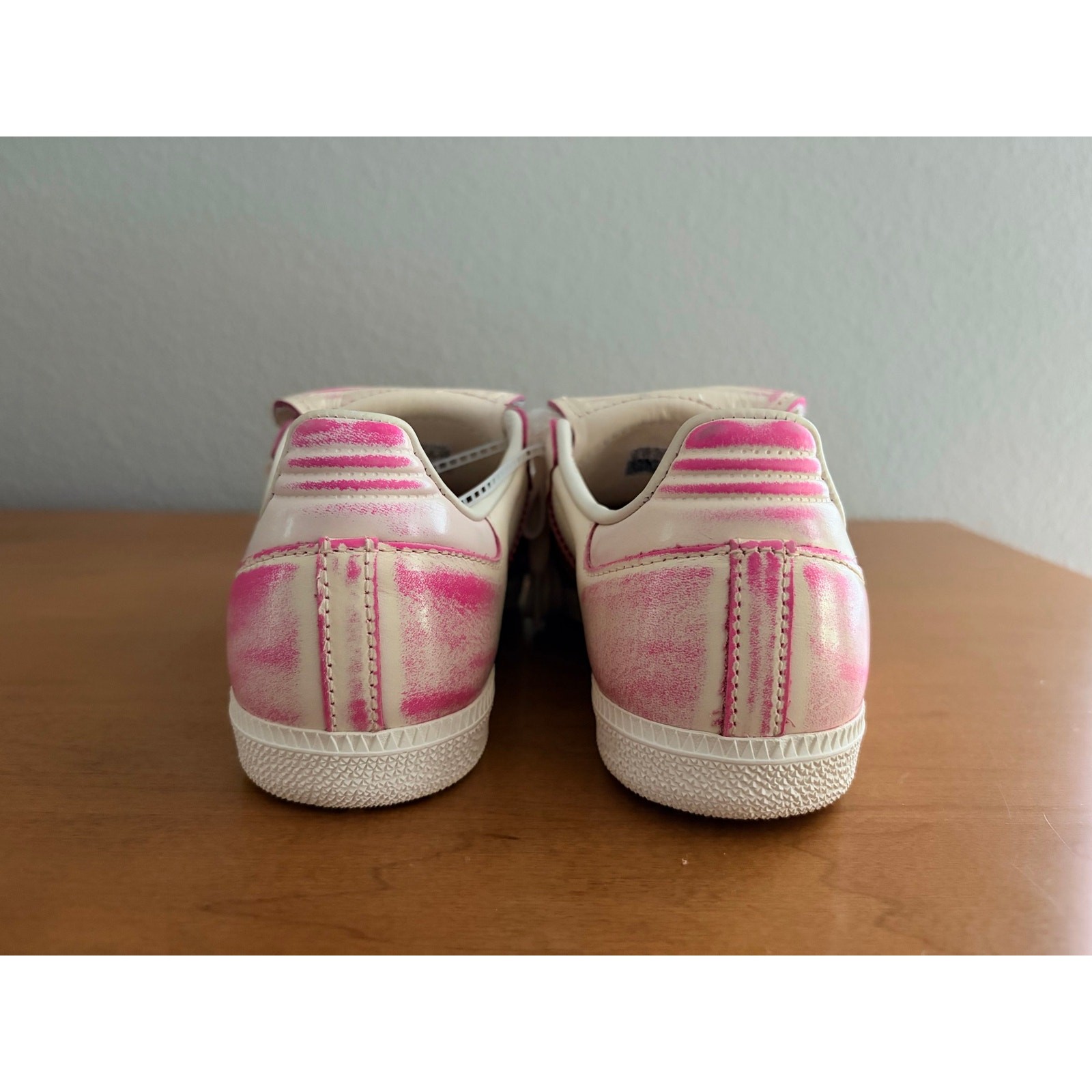 Adidas Samba LT Distressed Pack Cream/Shock Pink Womens 6 JR5998