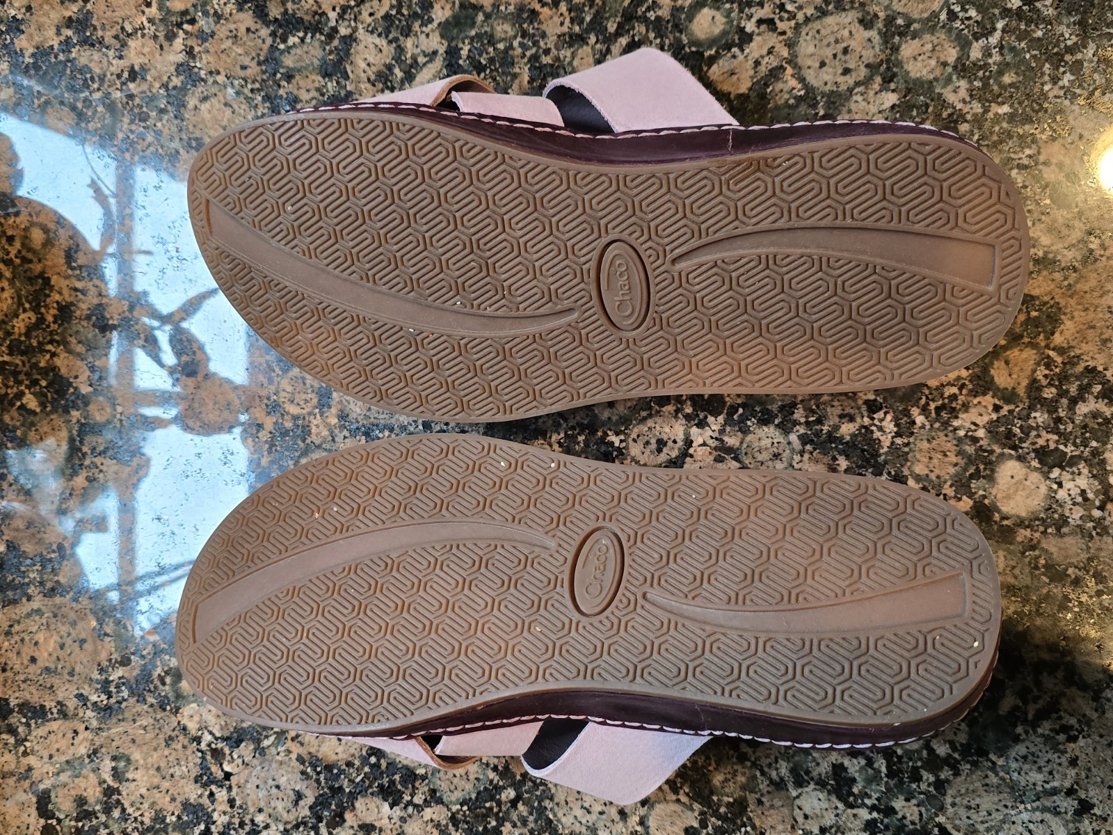 Chaco Women’s SZ 7 Mauve Suede Slip-On Slide Sandals Comfort Casual Travel