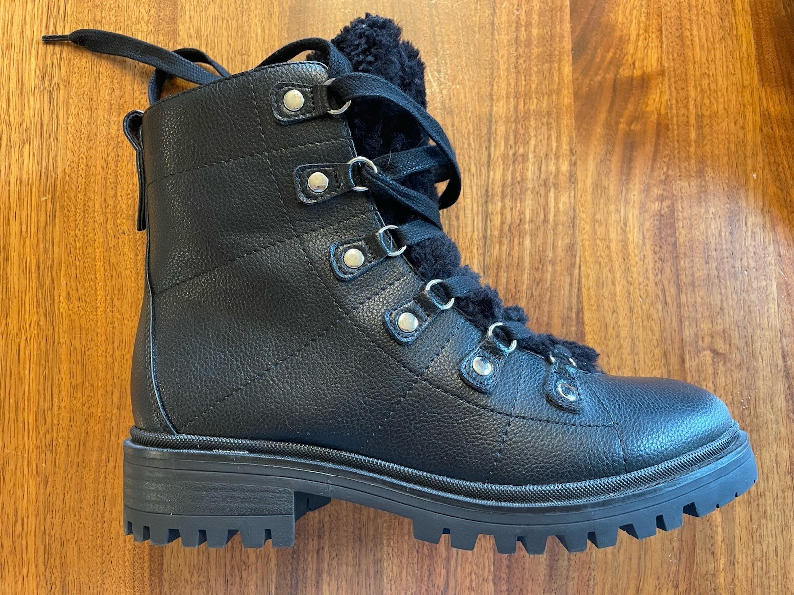 Nine West Women’s Black Tie Up Boots Size 8.5 M