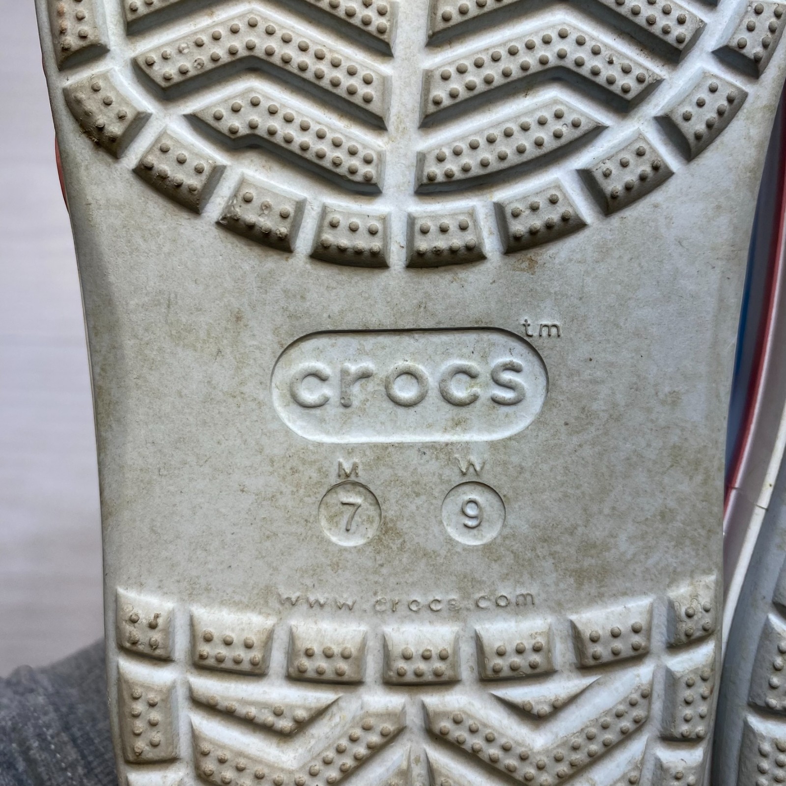 Crocs Bayaband Bubble Camo Clogs Women’s Size 9 Blue Round Toe Slip On Comfort