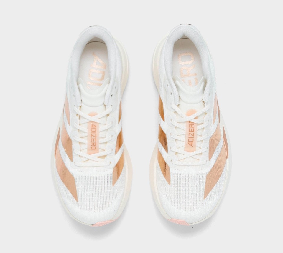 Adidas Adizero Evo SL Womens Running Shoes Off White/Copper Metallic/Blush Pink