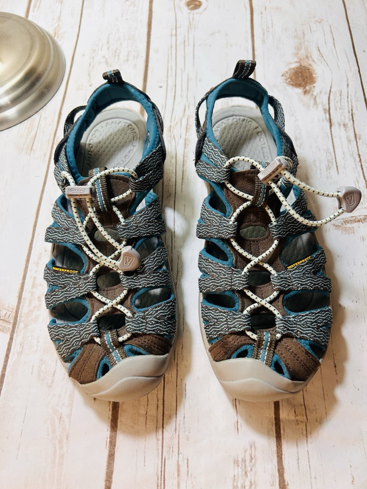 Keen Water Shoes Teal/Brown/Gray Women’s Size 7.5